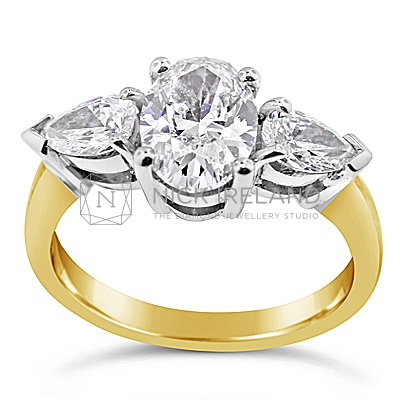 FSDR15/ 18ct Diamond Fancy Trilogy Engagement Ring