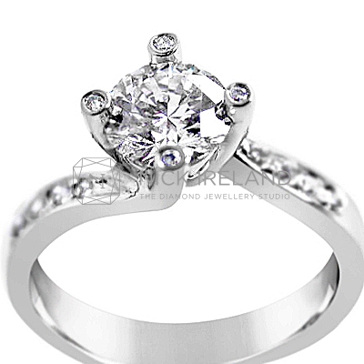 TDR26/ Platinum Diamond Engagement Ring