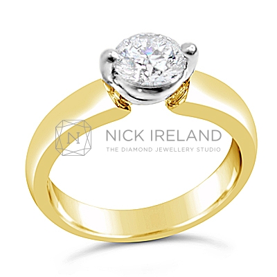 TDR27/ 18ct Yellow Gold Diamond Solitaire