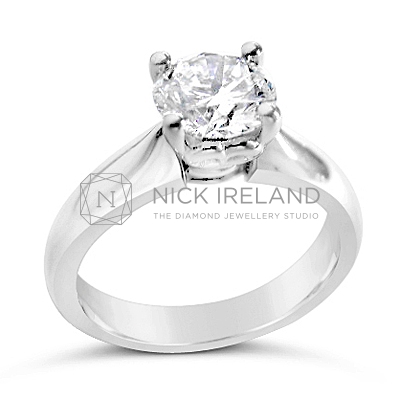 TDR28/ Platinum 1.1ct Diamond Solitaire