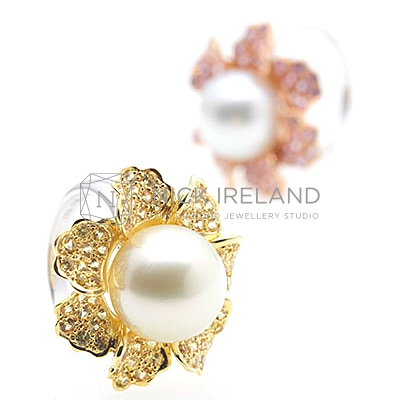 PJ10 / 18ct South Sea Pearl and Sapphire Rings