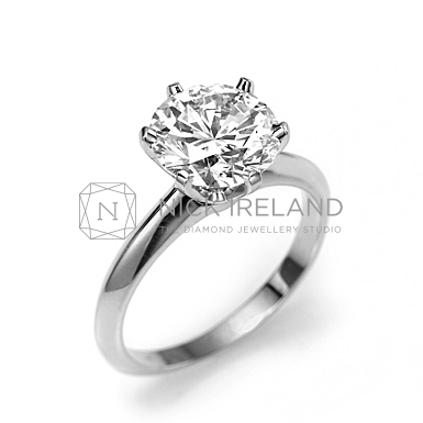 TDR43 / 1.5ct Platinum 6 claw diamond solitaire