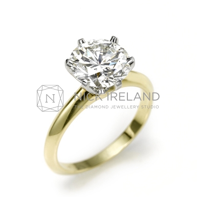 TDR47/ 18ct gold 2ct diamond solitaire