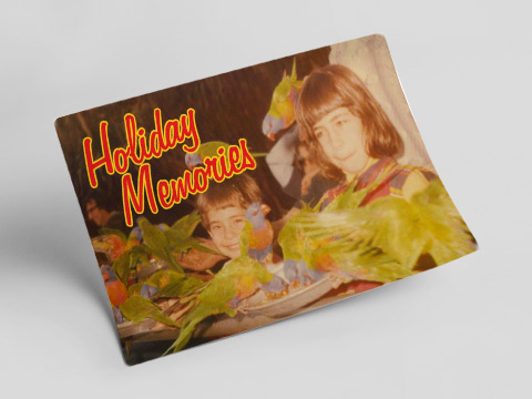 Holiday memories - distractions postcard