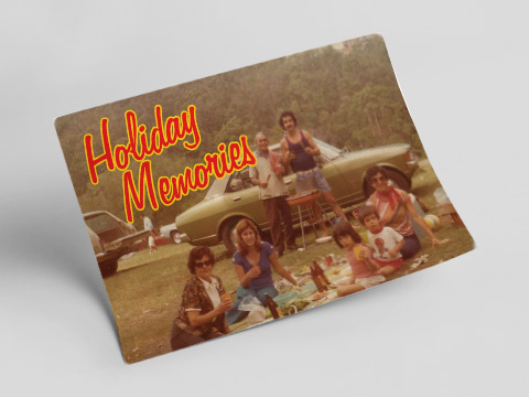 Holiday memories - drink driving postcard