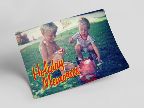 Holiday memories - speed postcard
