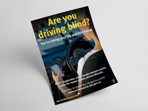 Are you driving blind? - A4 poster