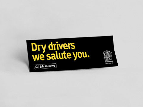 Dry driver - bumper sticker