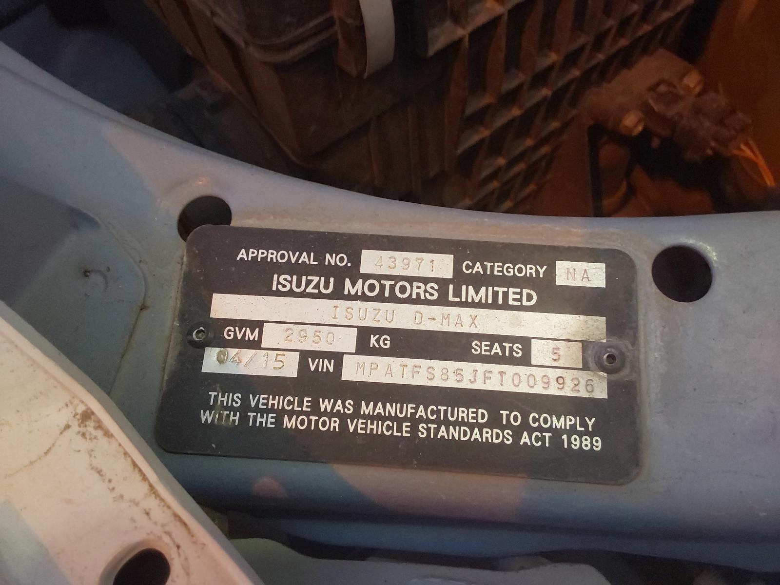 View Auto part Fan Isuzu Dmax 2015