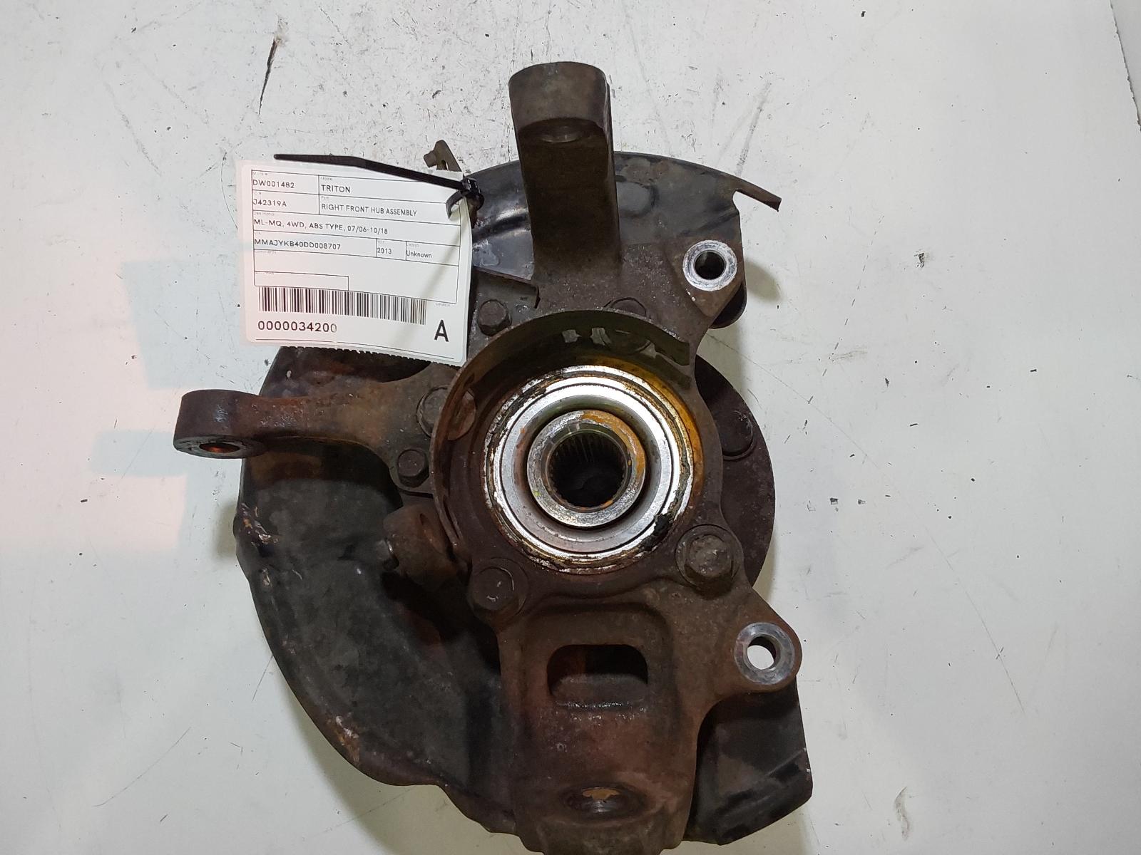 View Auto part Right Front Hub Assembly Mitsubishi Triton 2013
