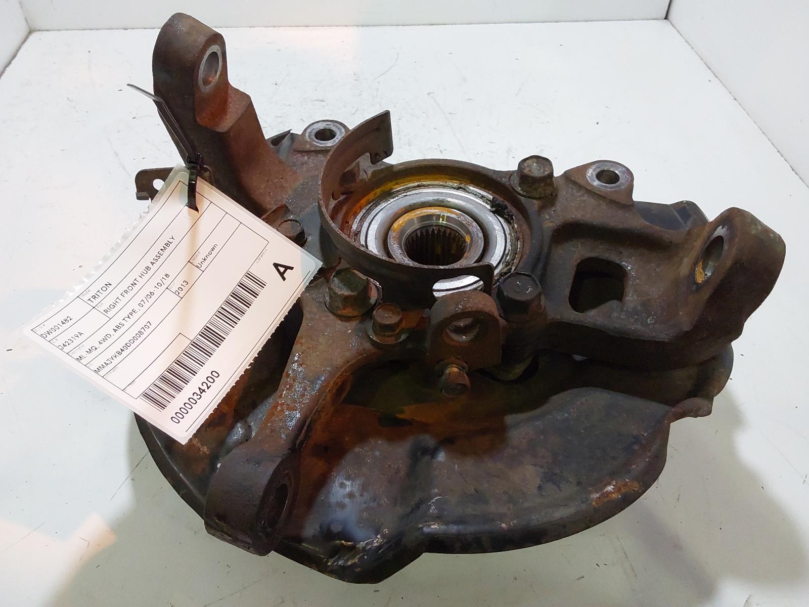 View Auto part Right Front Hub Assembly Mitsubishi Triton 2013