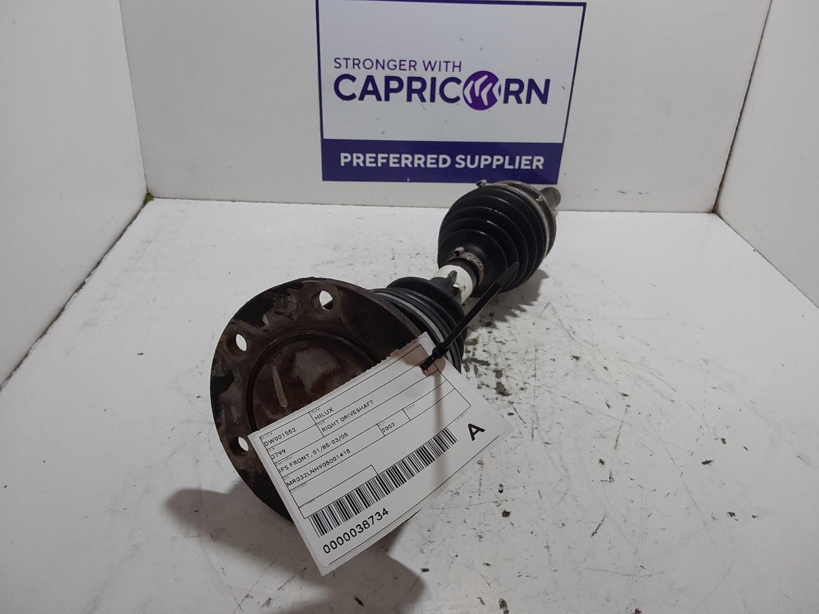 2002 Toyota Hilux Right Driveshaft View Auto part Right Driveshaft Toyota Hilux 2002