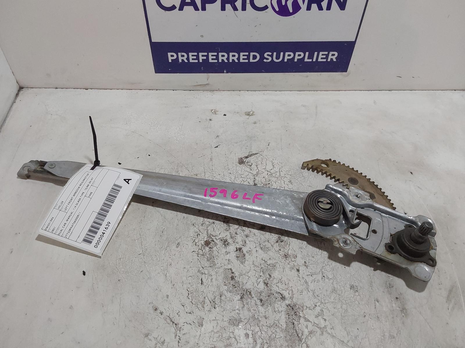 1995 Toyota Hilux Left Front Window Reg/Motor View Auto part Left Front Window Reg/Motor Toyota Hilux 1995