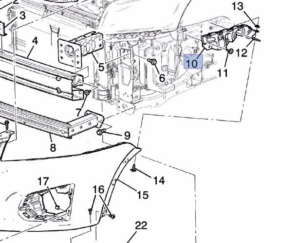 View Auto part F/Bar Reinforc/Brack Holden Trax 2015