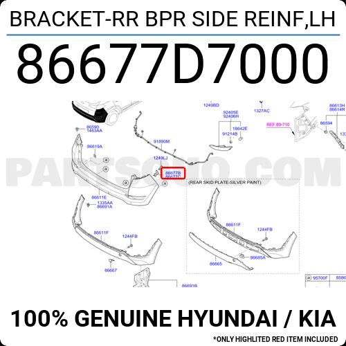 View Auto part R/Bar Bracket/Reinfo Hyundai Tucson 2016