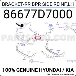 View Auto part R/Bar Bracket/Reinfo Hyundai Tucson 2016