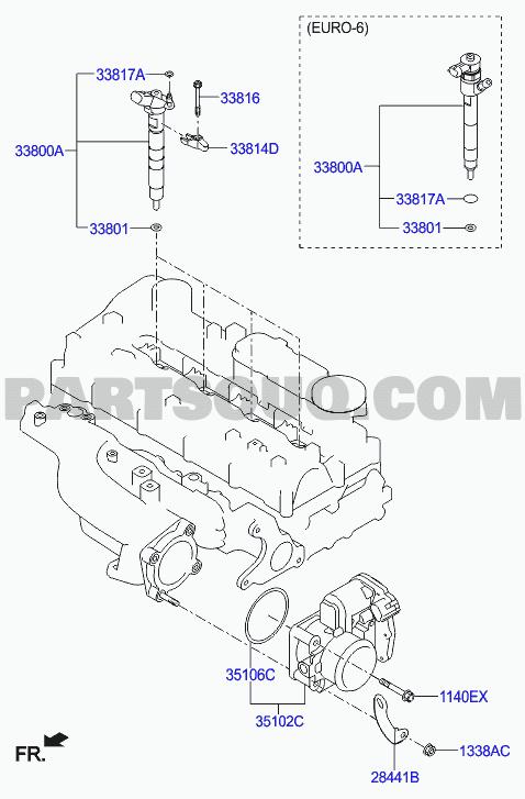 View Auto part Fuel Injector Hyundai Santa Fe 2016