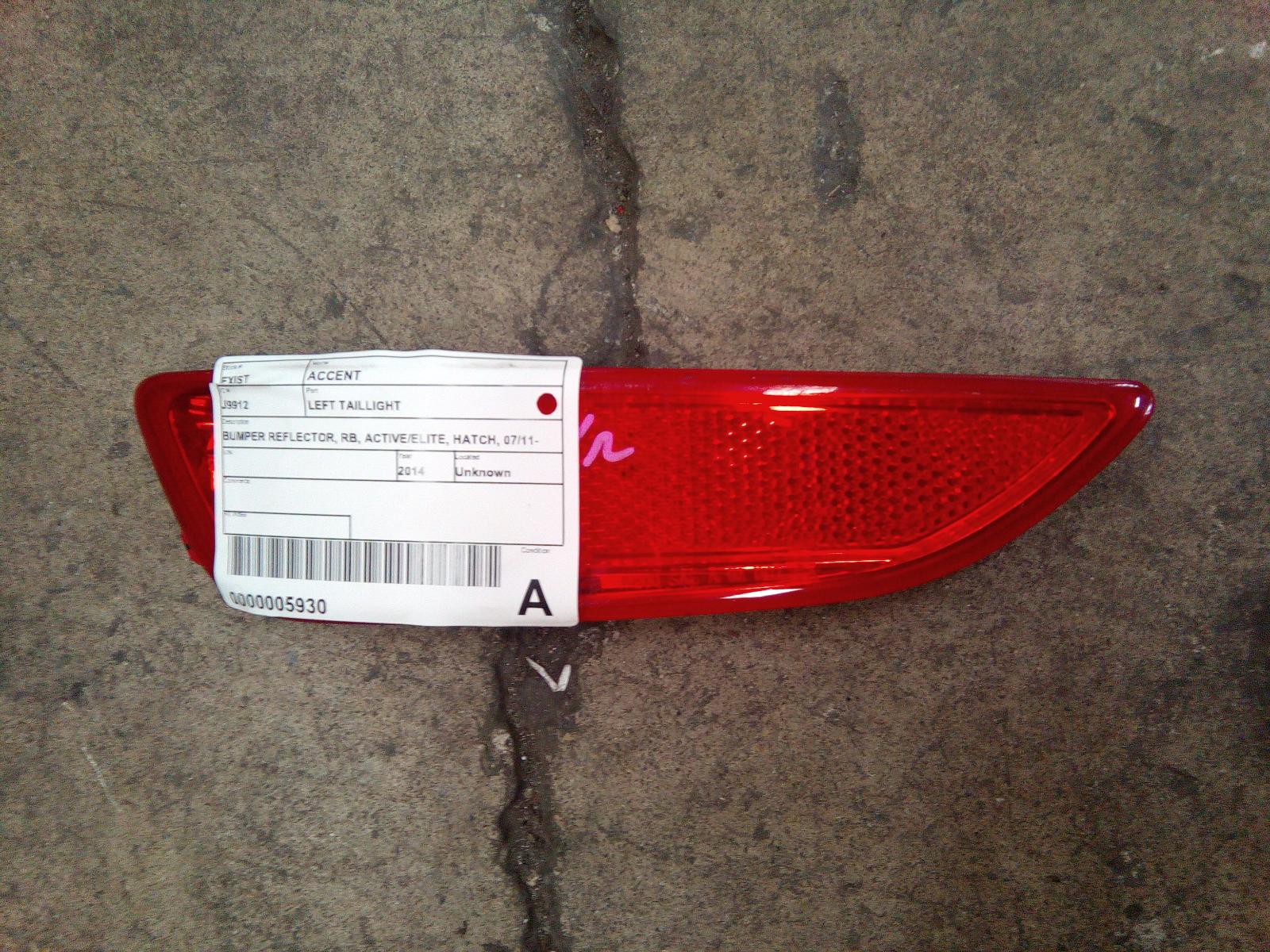 View Auto part Left Taillight Hyundai Accent 2014