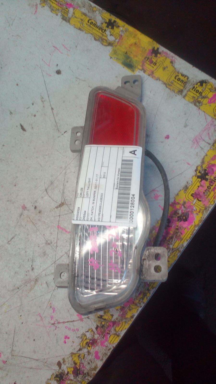 View Auto part Left Taillight Holden Cruze 2012