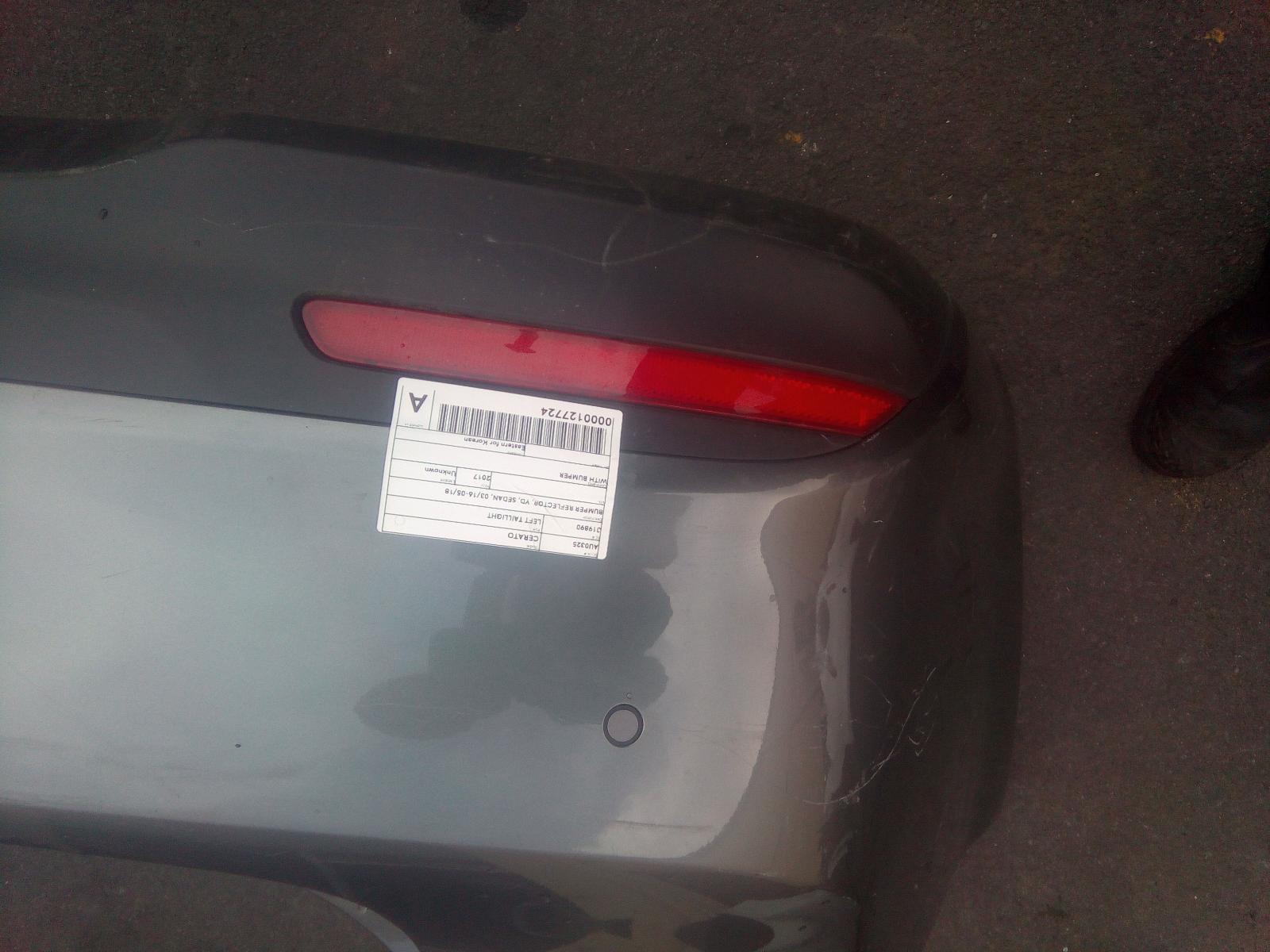 2017 Kia Cerato Left Taillight View Auto part Left Taillight Kia Cerato 2017