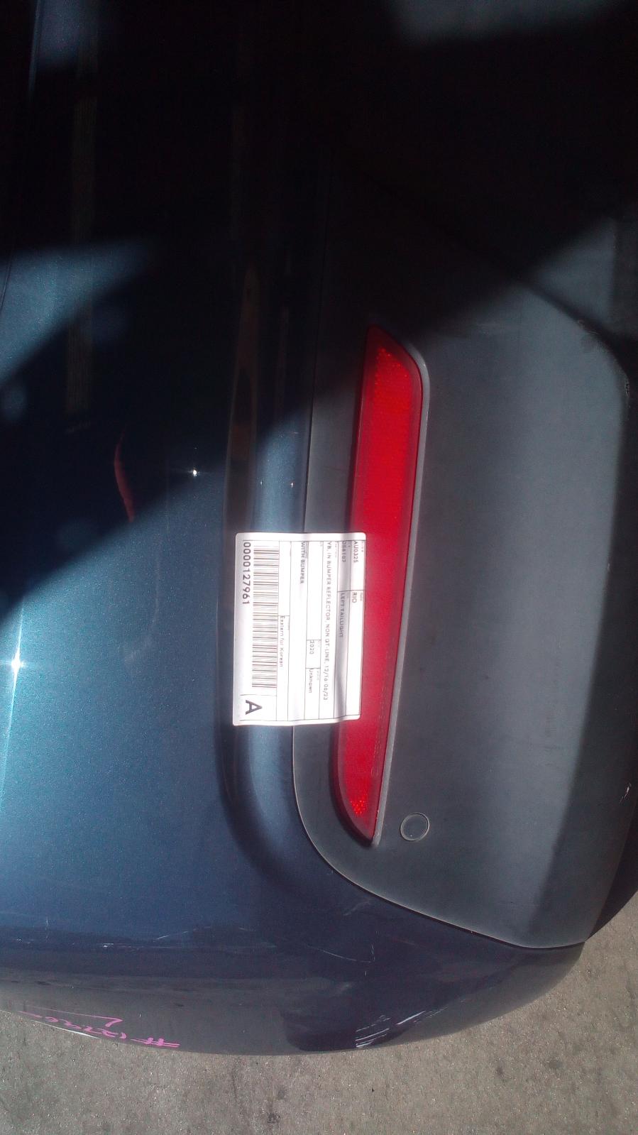 2020 Kia Rio Left Taillight View Auto part Left Taillight Kia Rio 2020