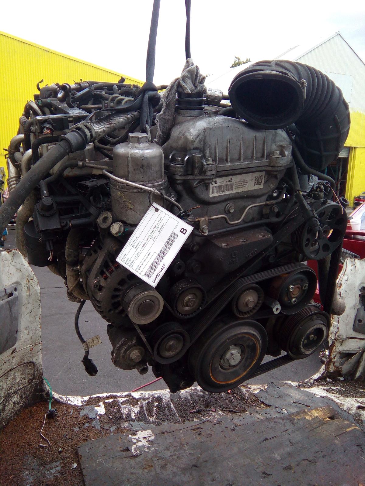 View Auto part Engine Holden Captiva 2012