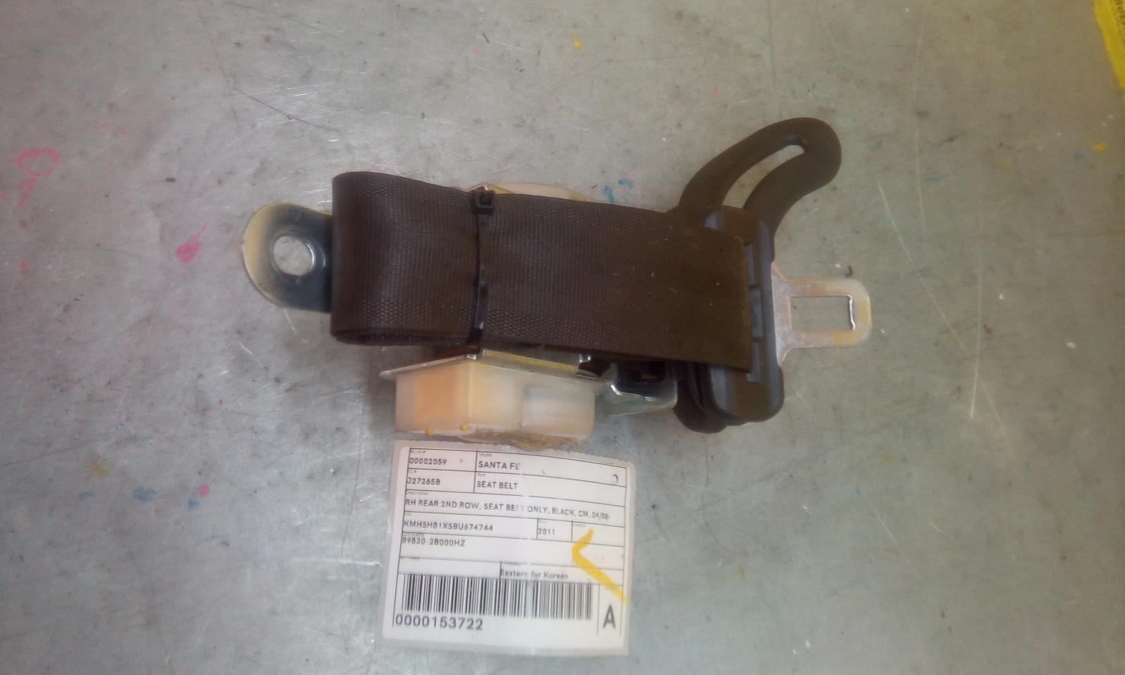 2011 Hyundai Santa Fe Seatbelt/Stalk View Auto part Seatbelt/Stalk Hyundai Santa Fe 2011