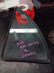 View Auto part Left Rear 1/4 Door Glass Kia Rio 2004
