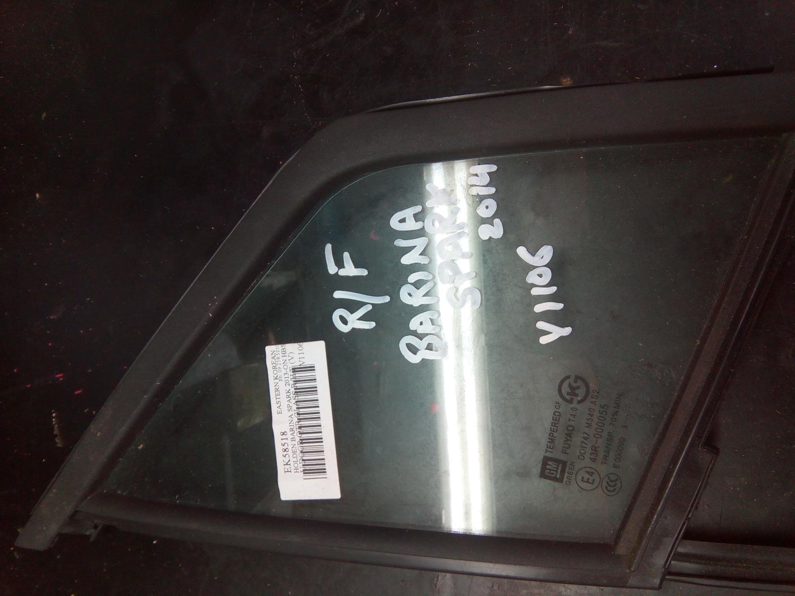 View Auto part Right Front 1/4 Door Glass Holden Barina 2012
