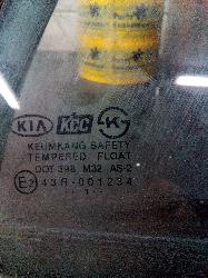 View Auto part Right Rear 1/4 Door Glass Kia Rio 2002