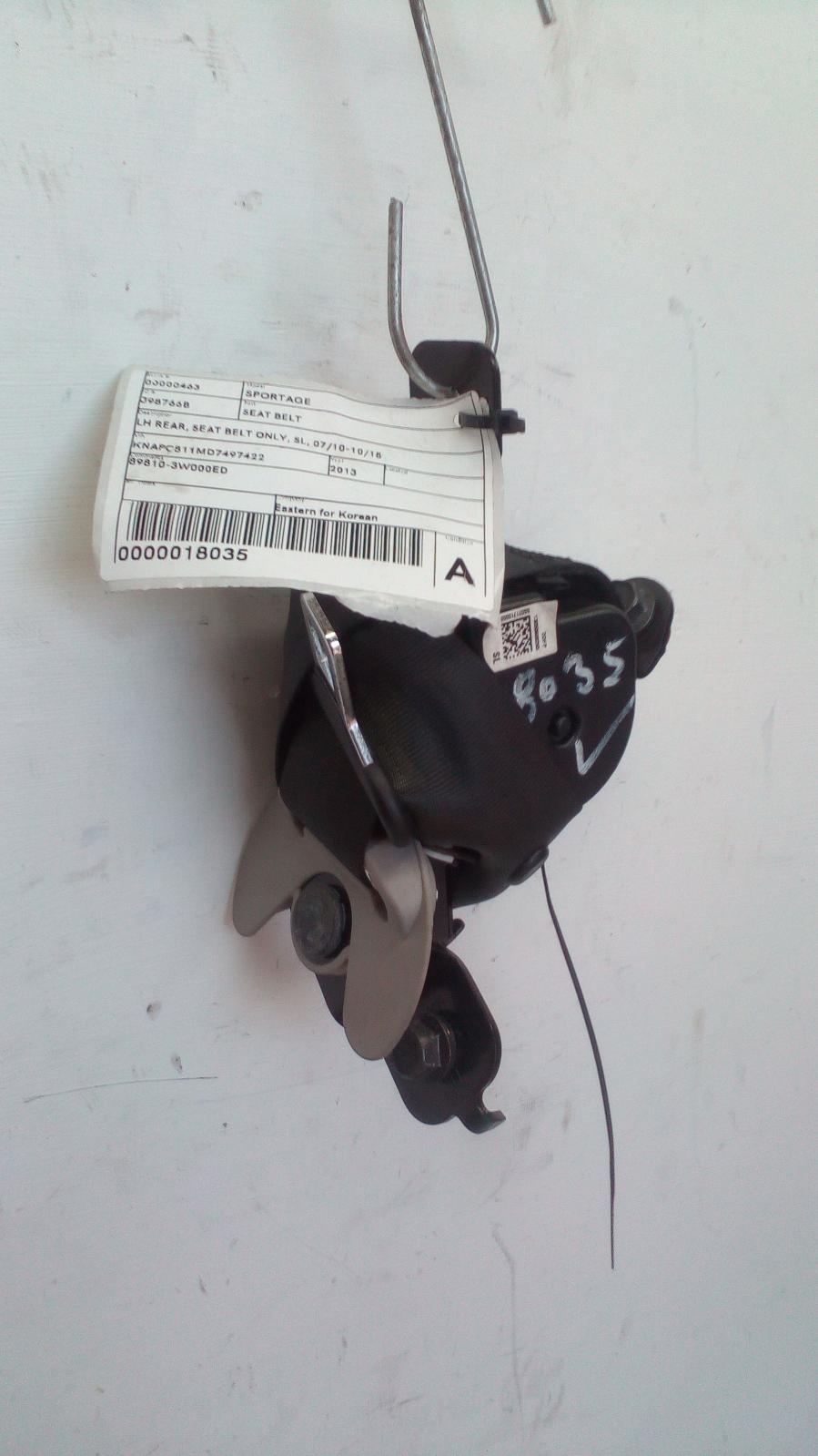 2013 Kia Sportage Seatbelt/Stalk View Auto part Seatbelt/Stalk Kia Sportage 2013