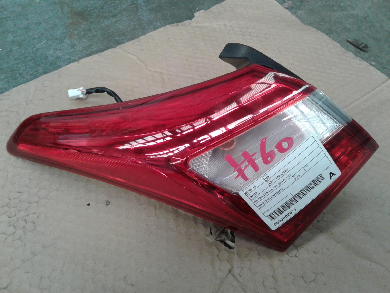 View Auto part Left Taillight Hyundai I30 2013