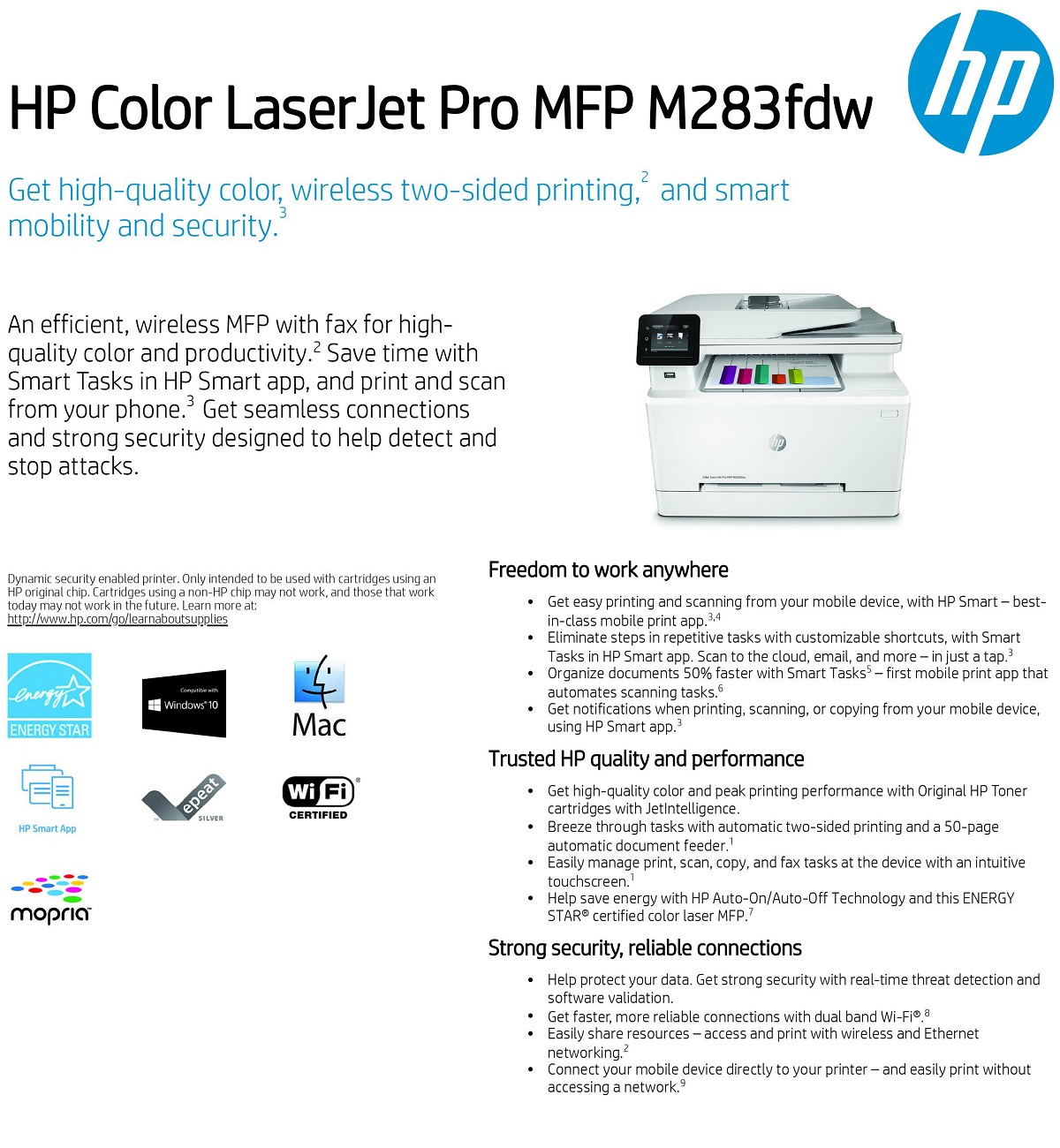 hp m283fdw specs