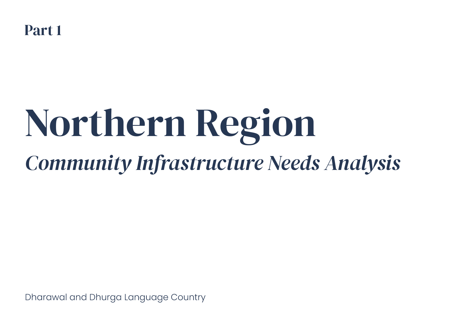 Part 1 - Northern Region Introduction