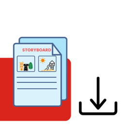 image of document next to it a arrow facing downward symbol of download