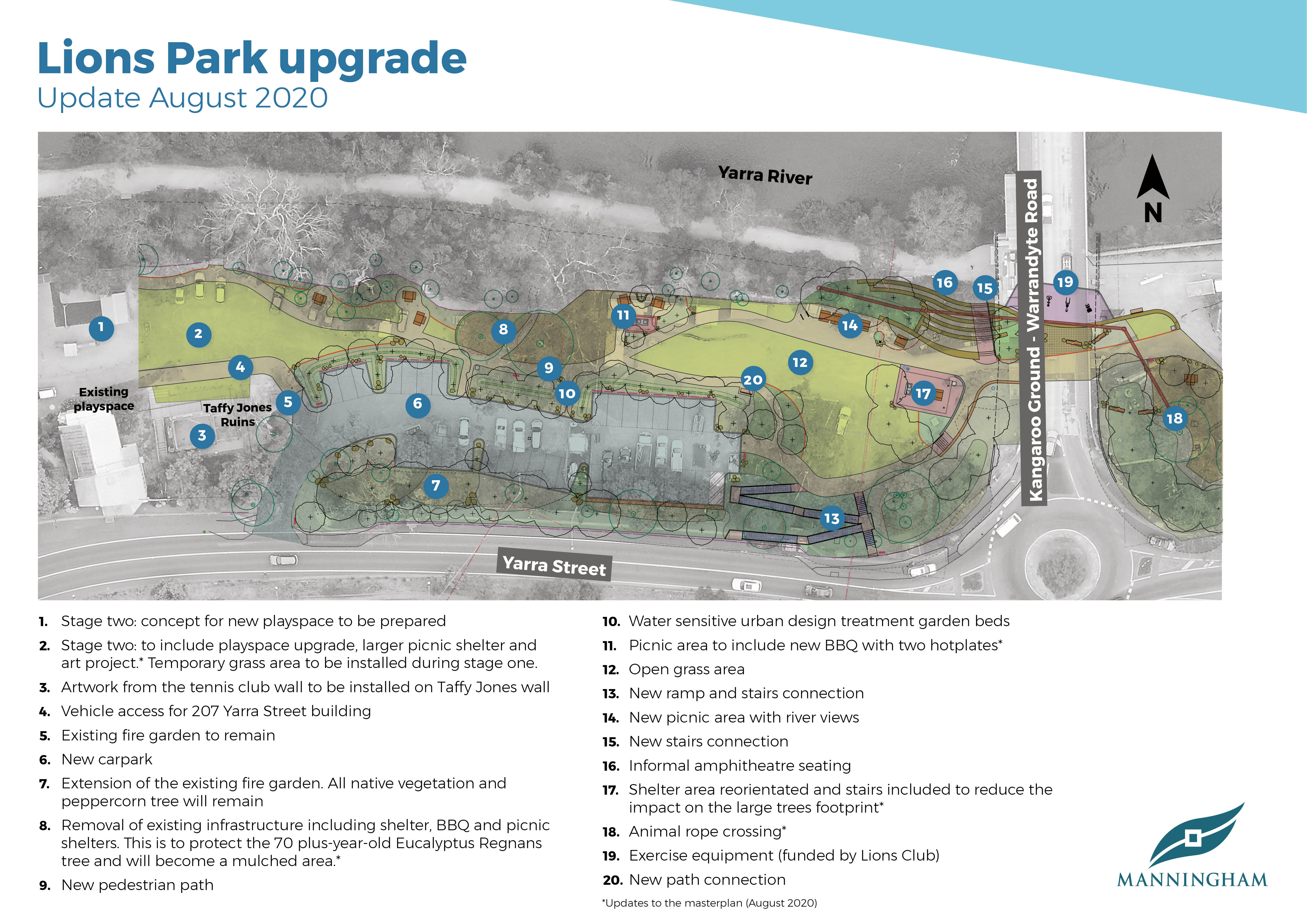 Lions Park upgrade stage two Your Say Manningham