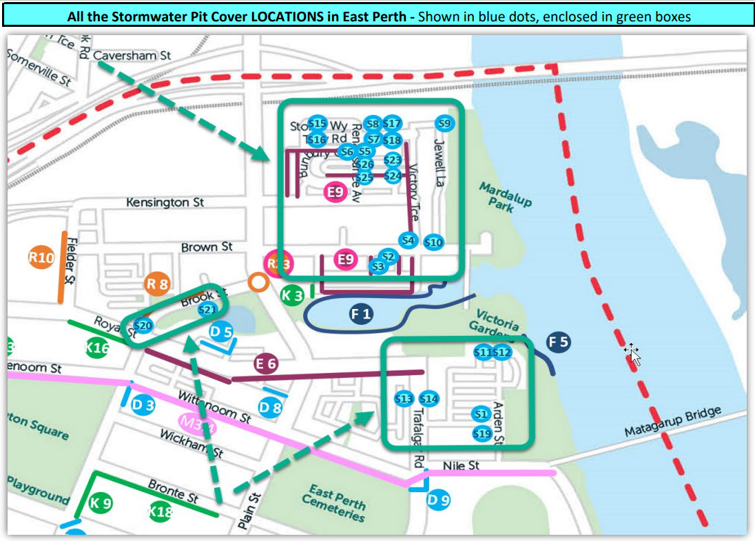 Perth Pit Layout Storm Water Pit Cover Replacement Program 2022 - 2023 | Engage Perth