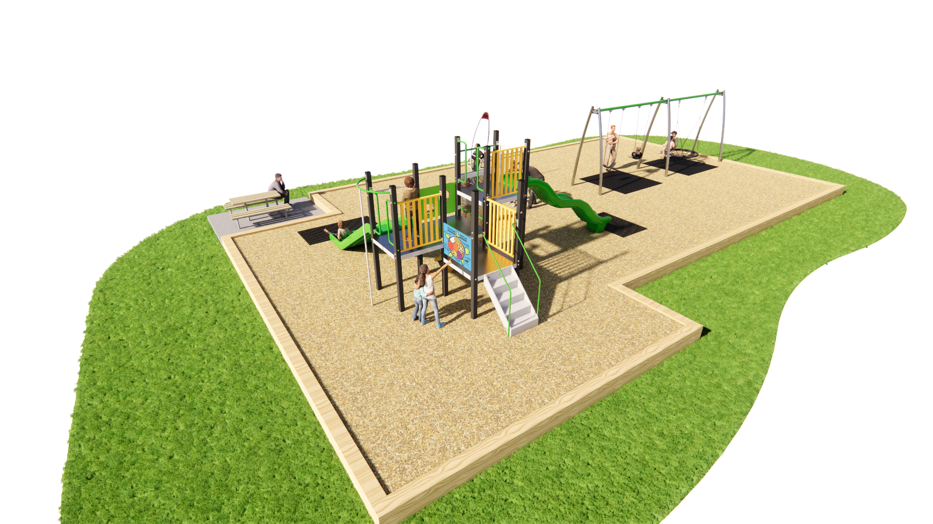 Leinster Avenue Reserve playground concept 1