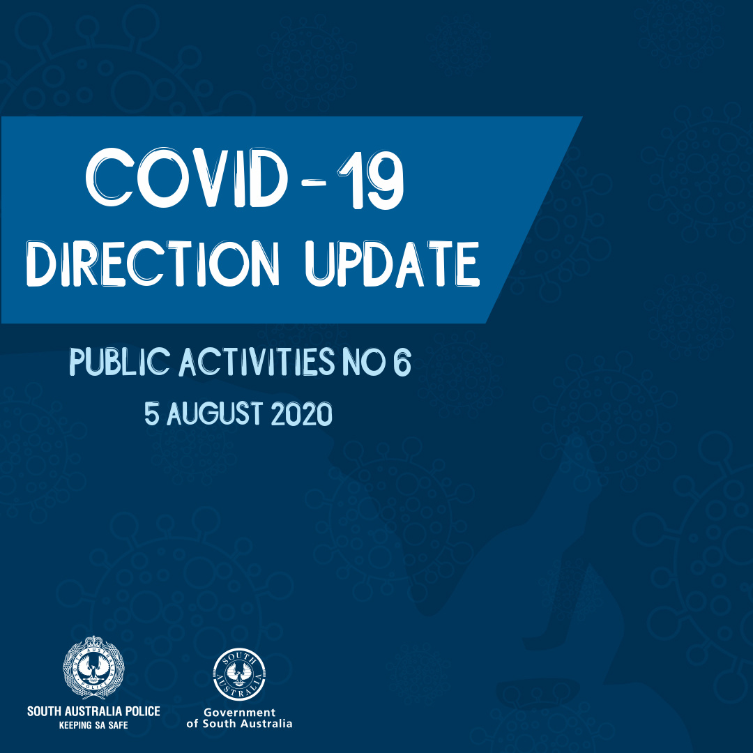 A Sapol Update To Public Activity Restrictions In South Australia Covid 19 Your Say Dcg