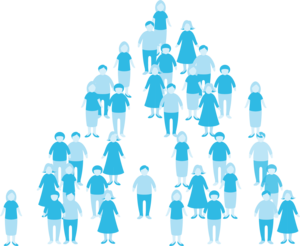 People pyramid
