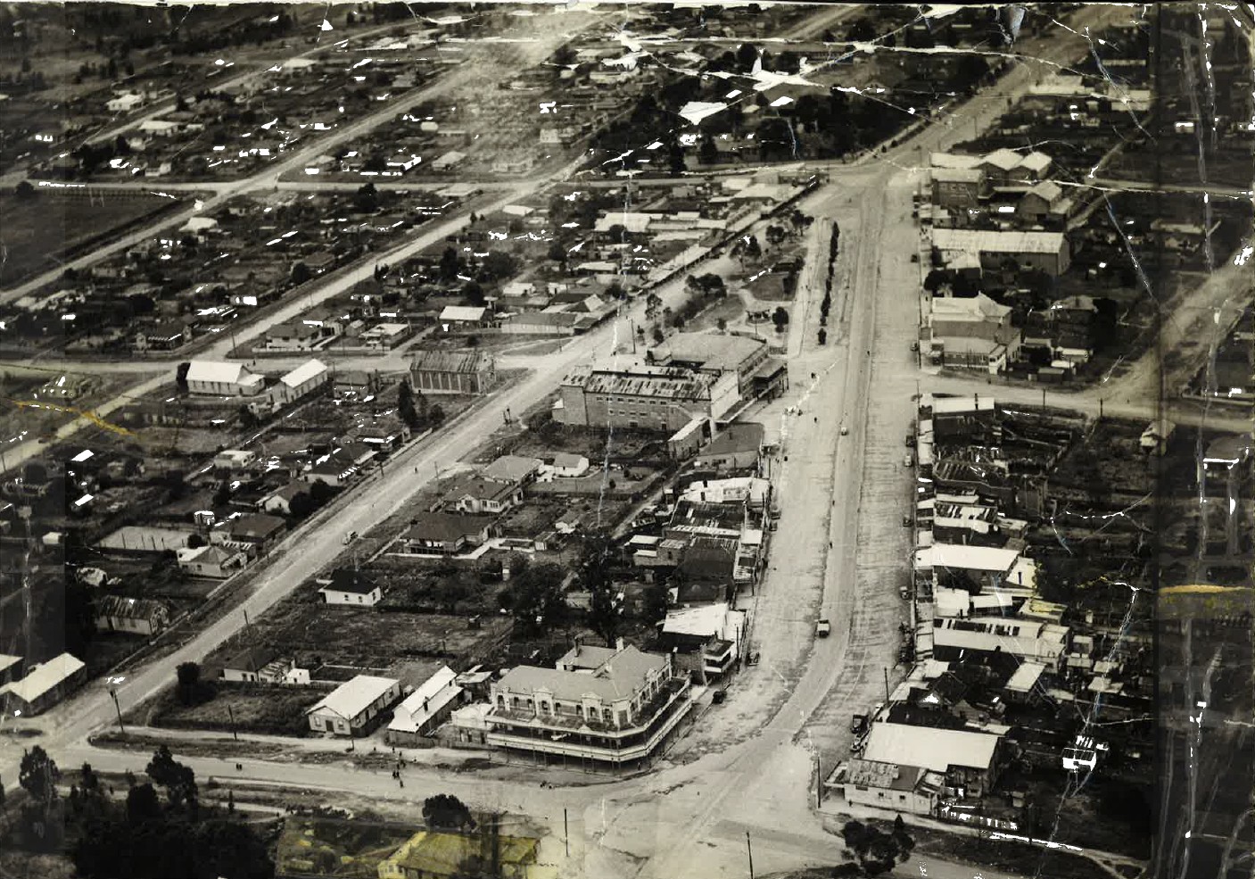Aerial photo of Kurri Kurri c1949-1950