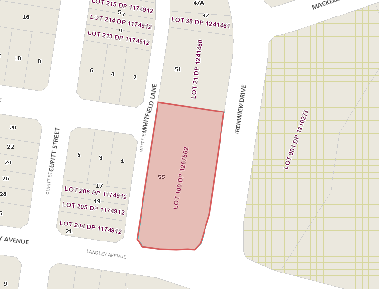 55 Renwick Drive, Renwick Operational land classification