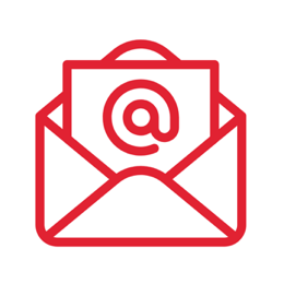 envelop with @ symbol for email