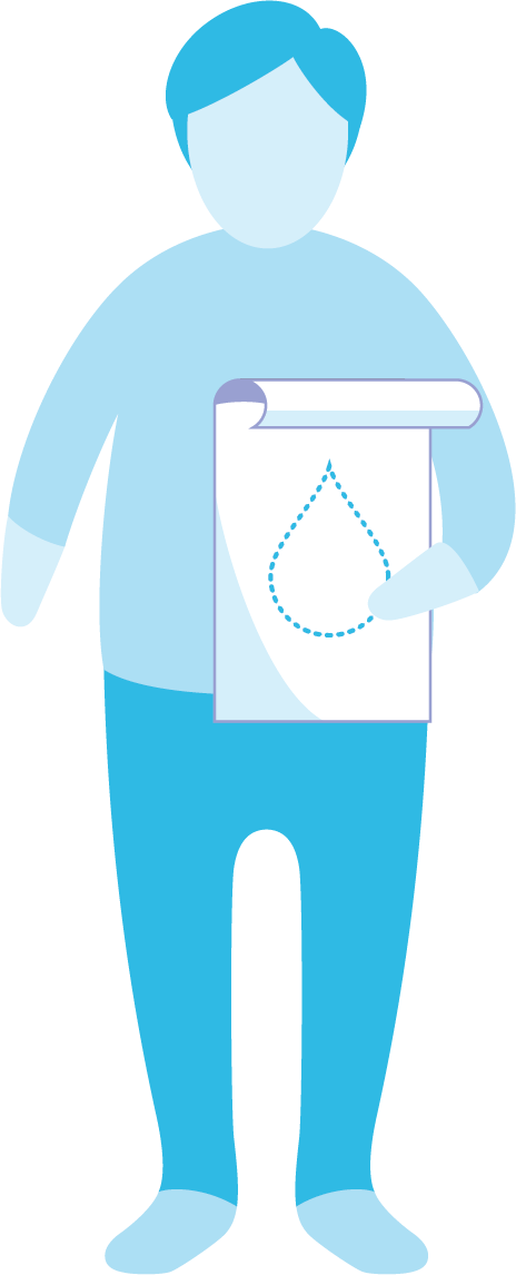Person with clipboard