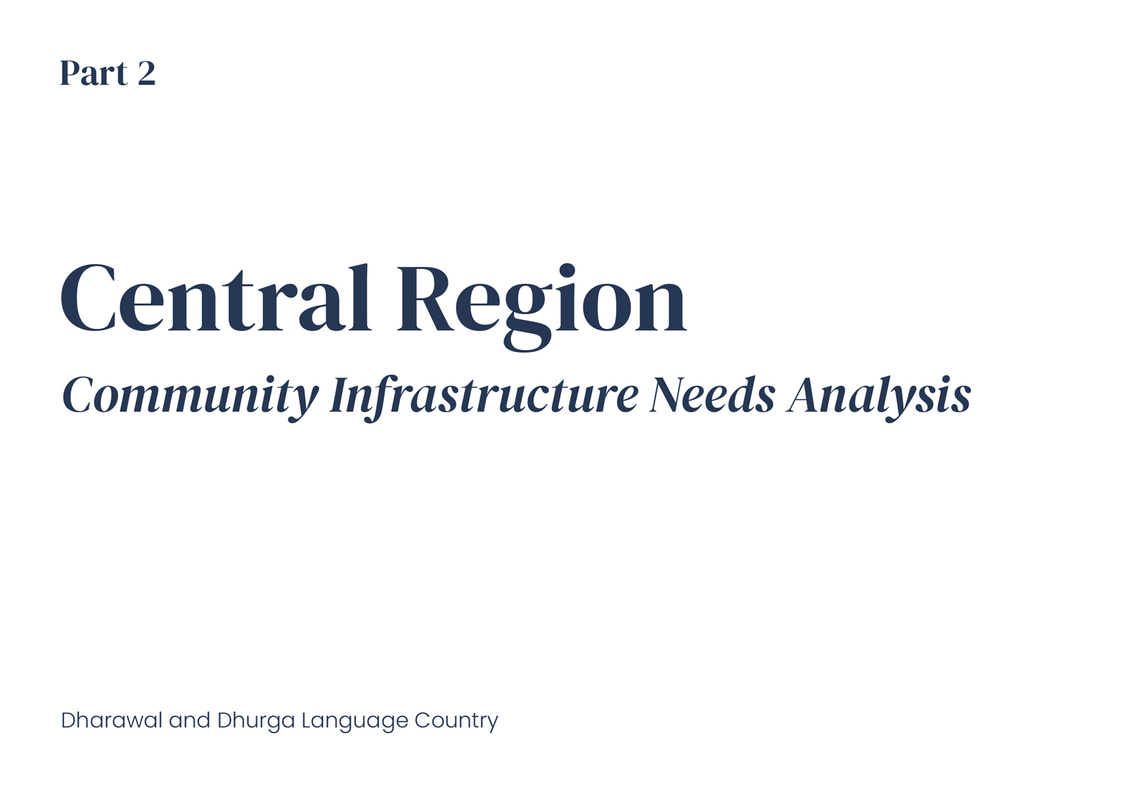 Part 2: Central Region Introduction