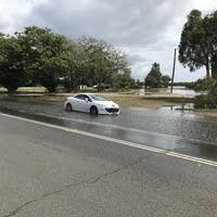D08674181 bowman street swansea intersection with plains gully creek and black ned s bay 10.30am 3 january 2018