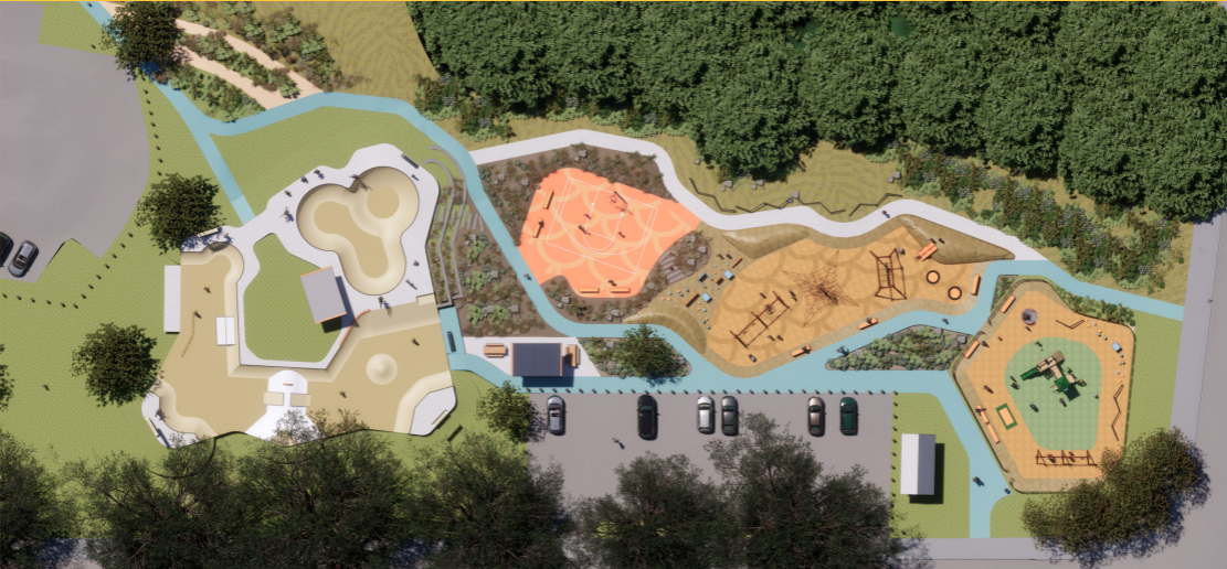 Overview of the proposed Waikanae Park concept plan