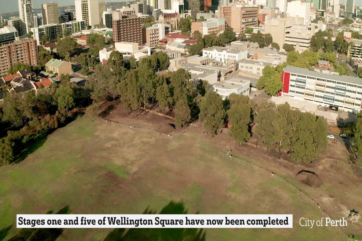 Construction progress - stages 1 and 5