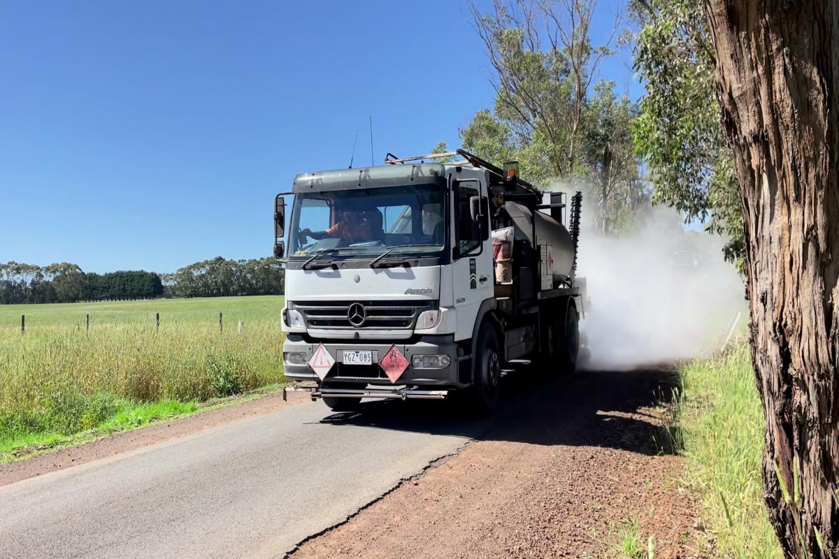 Road resealing