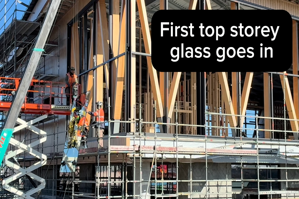 First Library Window Installed - 24/7/2025